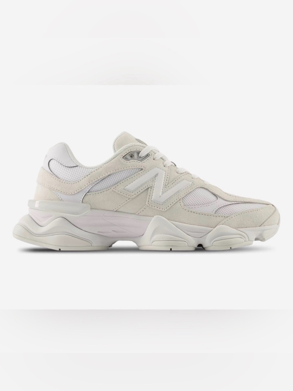 New Balance 9060 Chunky Sneaker in White and Cream